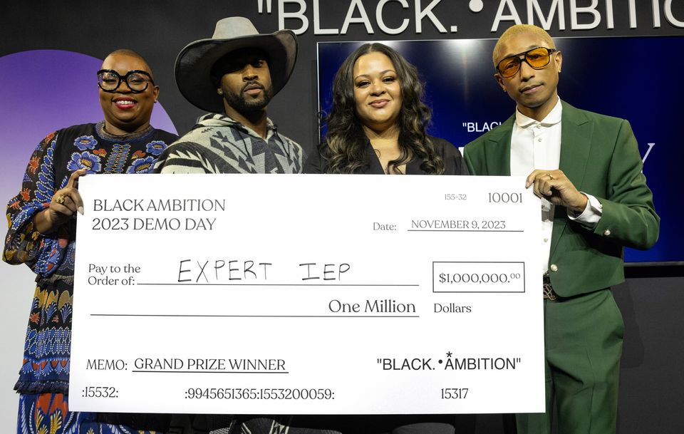 Black-owned Expert IEP wins $1M prize at Pharrell Williams' 2023 Demo Day